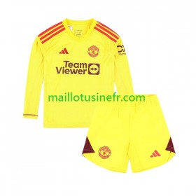 Maillot de Foot Manchester United Gardien Domicile 2023-24 Manches Longues - Enfant